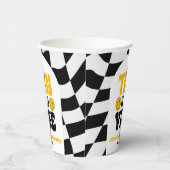 Gobelets En Papier Dix Est Une Vibration Rétro Dixième 10e Anniversai (Droite)