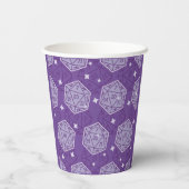 Gobelets En Papier DnD Anniversaire Partie Dungeons & Dragons D20 Dic (Verso)