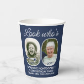 Gobelets En Papier do-it-yourself couleurs ・ Regardez qui est 90 Anni (Recto)