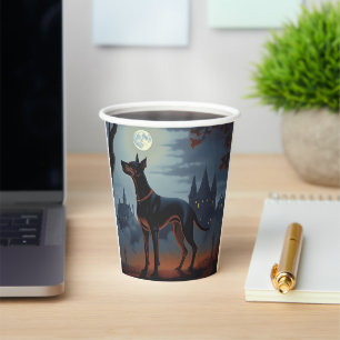 Gobelets En Papier Doberman Halloween Épouvantable