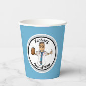 Gobelets En Papier Docteur en dessin humoristique Diplôme Médicale Et (Recto)