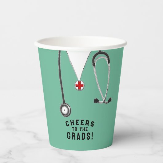 Gobelets En Papier Docteur Médicale (Recto)