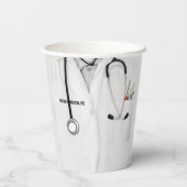 Gobelets En Papier Docteur Médicale (Verso)