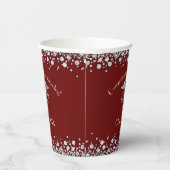 Gobelets En Papier Doctor Nursing Practice Graduation Maroon Silver (Droite)