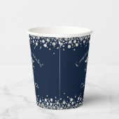 Gobelets En Papier Doctor Nursing Practice Graduation NavyBlue Silver (Droite)
