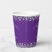 Gobelets En Papier Doctor Nursing Practice Graduation Purple Silver (Droite)