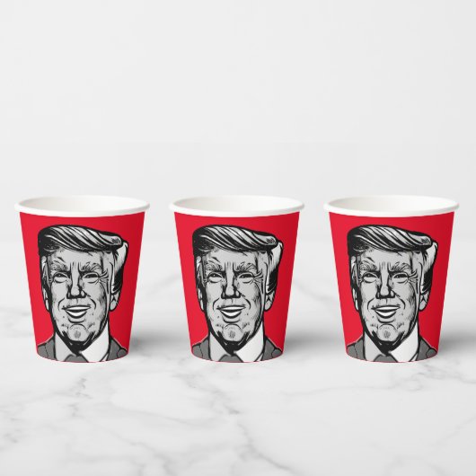 GOBELETS EN PAPIER DONALD TRUMP (Multi)