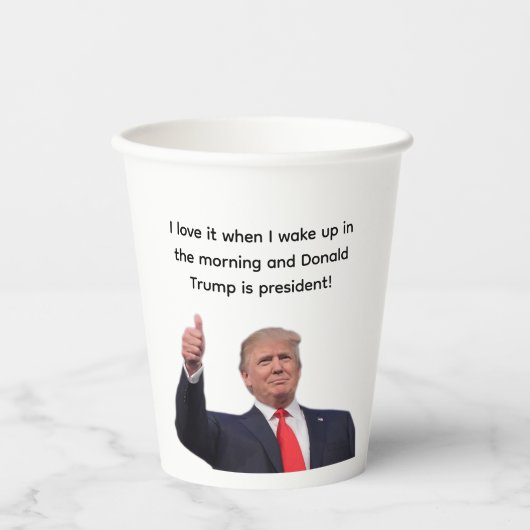 Gobelets En Papier Donald Trump 2024 (Recto)