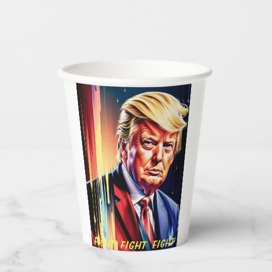 GOBELETS EN PAPIER DONALD TRUMP 2024 COUPES DE PAPIER (Recto)