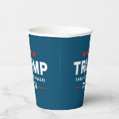 Gobelets En Papier Donald Trump 2024 et l'Amérique (Droite)