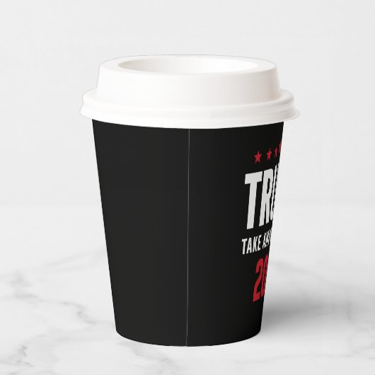 Gobelets En Papier Donald Trump 2024 redonne l'élection américaine (Droite)