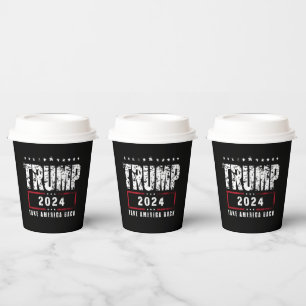 Gobelets En Papier Donald Trump 2024 Reprenez l'Amérique Élection