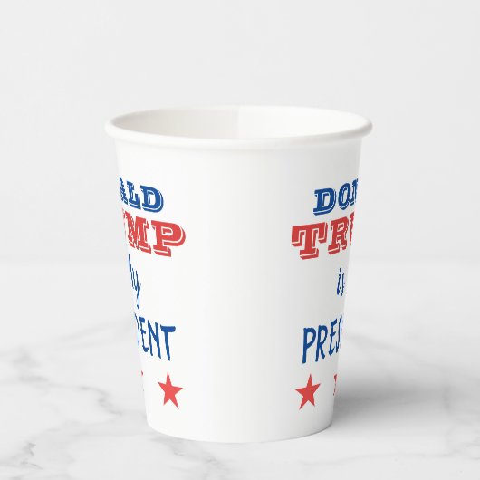 Gobelets En Papier Donald TRUMP est mon président (Gauche)