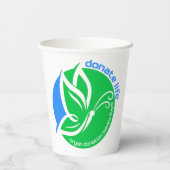 Gobelets En Papier Donate Life an Organ Donor Awareness Butterfly (Verso)