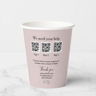Gobelets En Papier Donation Collection conseil pot ajouter votre q r