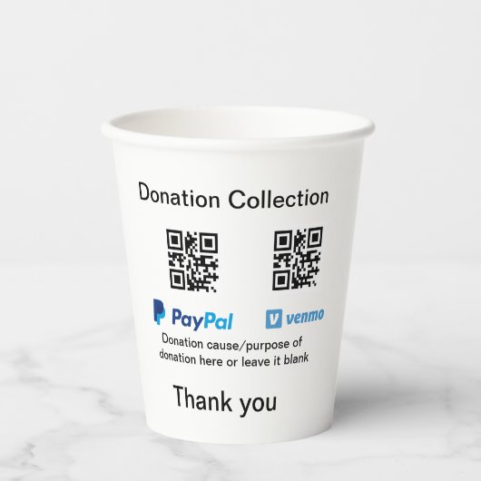 Gobelets En Papier Donation Collection conseil pot ajouter votre q r (Recto)
