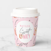 Gobelets En Papier Donut sucré un 1er anniversaire fête (Recto)