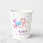 Gobelets En Papier Donut Two Sweet 2e anniversaire (Recto)