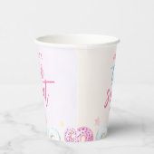 Gobelets En Papier Donut Two Sweet Girl 2e anniversaire (Droite)