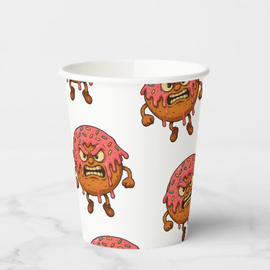 Gobelets En Papier Donuts en colère (Gauche)