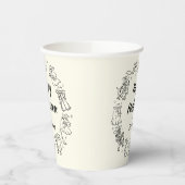 Gobelets En Papier Doodles à main rapide Cowboy Happy Halloween (Gauche)