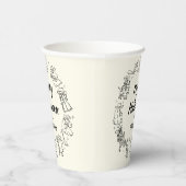 Gobelets En Papier Doodles à main rapide Cowboy Happy Halloween (Droite)