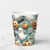 Gobelets En Papier Doodles d'Halloween (Recto)