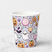 Gobelets En Papier Doodles d'Halloween (Recto)