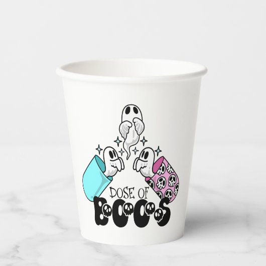 Gobelets En Papier Dose de Boos Médicale fantôme Halloween (Recto)