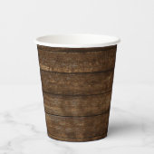 Gobelets En Papier Douaire de Mariée Eucalyptus Verdure Bois Rustique (Verso)