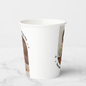 Gobelets En Papier Double Arche photo Jour d'anniversaire conjoint (Gauche)