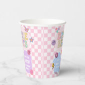 Gobelets En Papier Double Chiffres Preppy Patch 10e fête d'anniversai (Droite)