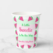 Gobelets En Papier Douce Baby Shower Pastèque (Recto)