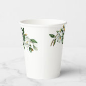 Gobelets En Papier Douce décoration florale de mariage avec magnolia (Droite)