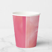 Gobelets En Papier Douce Fête de Mariage Bohème Ombrée (Droite)