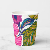 Gobelets En Papier Douce soirée de mariage à thème floral et botaniqu (Verso)