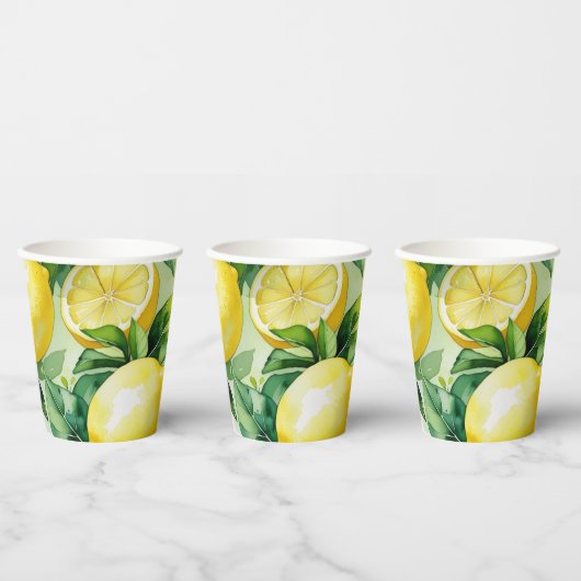 Gobelets En Papier Douce soirée de mariage moderne avec écriture flor (Multi)