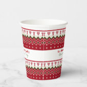 Gobelets En Papier Douceur moche serré Angels de Hygge Coeurs Noël (Droite)