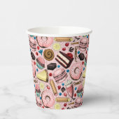 Gobelets En Papier Douceurs sur rose (Gauche)