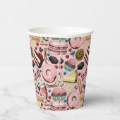 Gobelets En Papier Douceurs sur rose (Droite)
