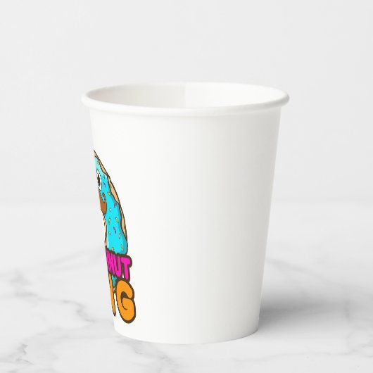 Gobelets En Papier Doughnut King Donut Lover Hommes garçons (Gauche)