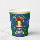 Gobelets En Papier Douglas Personnalisé Tartan Christmas (Recto)