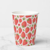 Gobelets En Papier Doux comme la baie | Fraise (Verso)