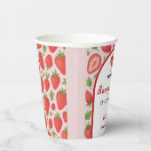 Gobelets En Papier Doux comme la baie | Fraise (Droite)