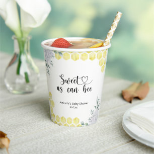 Gobelets En Papier Doux comme peut l'être une abeille - 