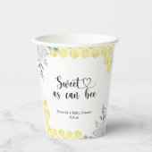 Gobelets En Papier Doux comme peut l'être une abeille -  (Recto)