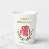 Gobelets En Papier Doux doux mignon rouge hiver n'importe quel âge An (Verso)