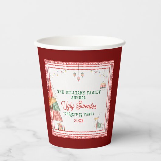 Gobelets En Papier Doux moche Concours le plus ignoble Noël (Recto)
