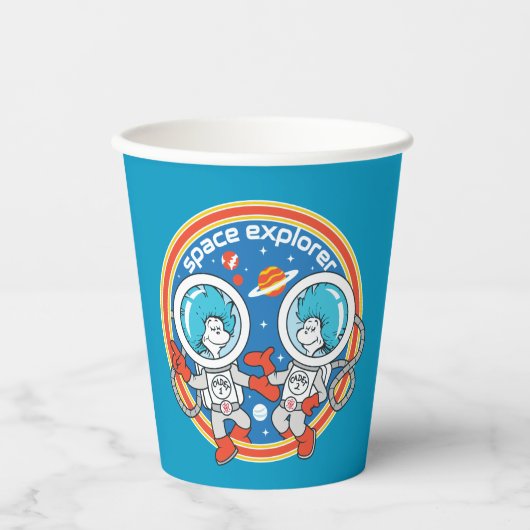 Gobelets En Papier Dr Seuss | Cadet Un Cadet Deux Espace Explorer (Recto)