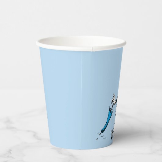 Gobelets En Papier Dr Seuss | Chat dans la marche des parapluies Casq (Droite)